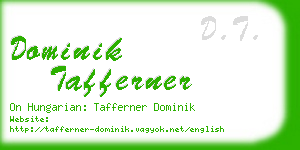 dominik tafferner business card